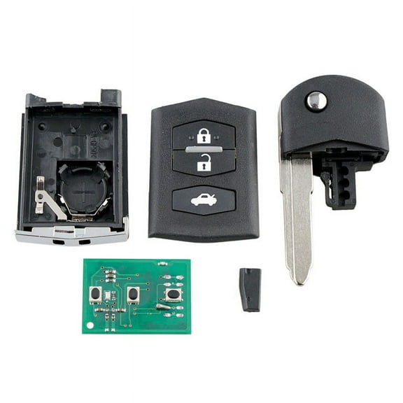Car Smart Remote Key 3 Buttons 80-Bit 63 Chip Car Key Fob Fit for 2 3 5 6 RX8 MX5 433Mhz