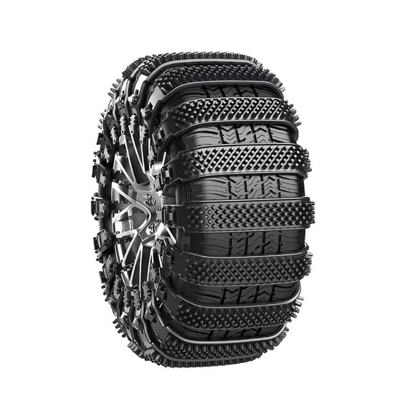 Car Snow Chains, Universal Tire Snow Traction Straps for Sedan SUV and Off-Road Vehicles, Non-Slip Aid for Snowy Icy and Muddy Roads, Winter Driving Safety Accessory, Essential Vehicle Tool
