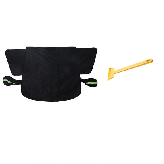 Car Snow Cover Windshield Frost Protection Thickened Guard,Front Window Ice Shield Winter Sun Shade,Elongated Vehicle Cover Folding Portable Design Tool,Easy Install Car Exterior Protection Accessory
