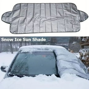 Car Snow and Frost Shield, Winter Sunshade and Protective Cover for Vehicle, Snowproof, Waterproof, Easy Installation and Foldable Storage for Cold Weather