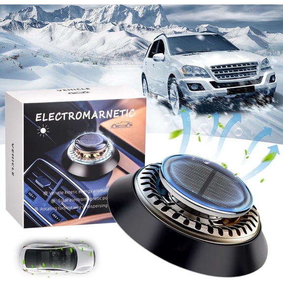 Car Snow Removal Device, Gaqring Electromagnetic Molecular Interference Portable Car Deicer, Automatic Ice Melting Windscreen Defroster with Air Freshener Function