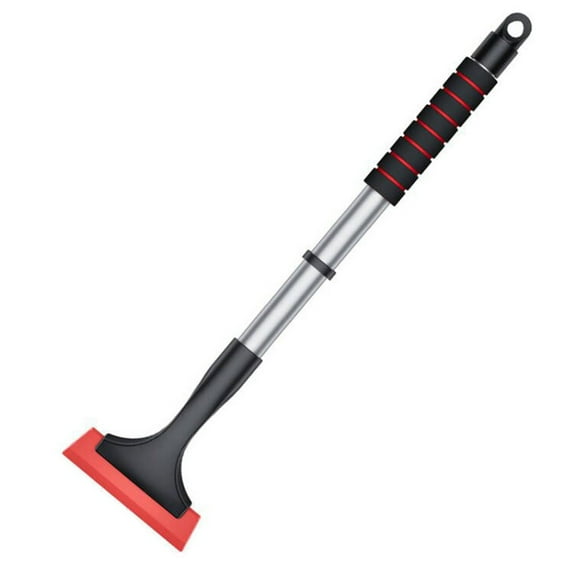 Car Snow Shovel Aluminum Alloy Telescopic Snow Removal Shovel Multifunctional Glass Snow Shovel Cleaning Scraper Snow Brush,Telescopic Car Shovel for Cleaning & Snow Removal,Red,23.62x4.65"