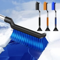 Car Snow Shovel for Driveway, Retractable Snow Shovel for Car, Scratch-Proof Blade for Windshield/Glass/Paint, Winter Emergency Snow Removal Tool for Car, Driveway, Detachable Aluminum Alloy
