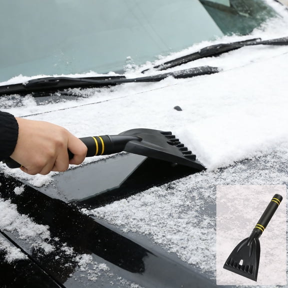 Car Snow Shovel, Winter Ice Scraper for Glass Windows, Compact Snow Removal Tool for Winter