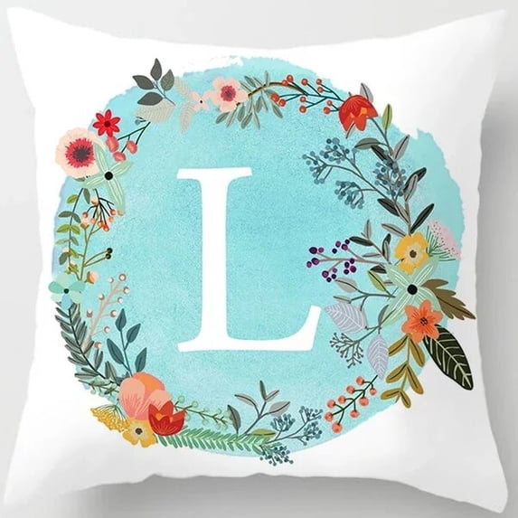 Car Sofa Cushion Cover AliExpress Explosive Household Products 26 English Letter Peach Skin Pillowcase