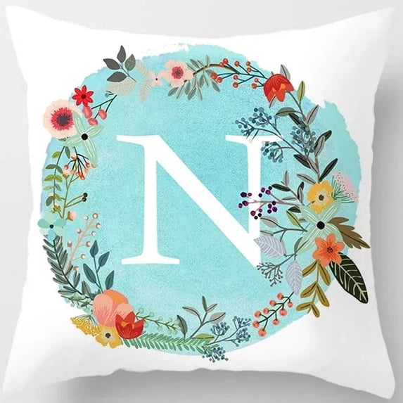 Car Sofa Cushion Cover AliExpress Explosive Household Products 26 English Letter Peach Skin Pillowcase