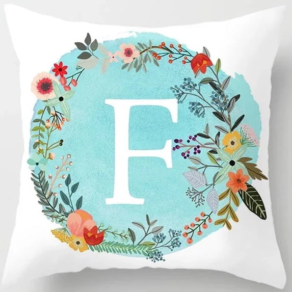 Car Sofa Cushion Cover AliExpress Explosive Household Products 26 English Letter Peach Skin Pillowcase