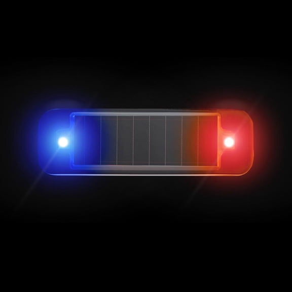 Car Solar Flash Warning Light Prevent Rear-end Collision At Night Red and Blue theft Motorcycles For Bicycles Light Flash