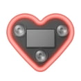 thumbnail image 1 of Car Solar Heart LED Light, Decorative Solar-Powered Light for Dashboard, Window & Auto Decor, 1 of 4