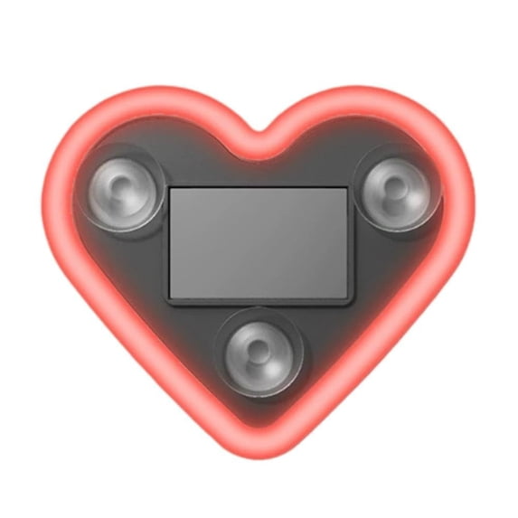 Car Solar Heart LED Light, Decorative Solar-Powered Light for Dashboard, Window & Auto Decor