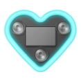 thumbnail image 1 of Car Solar Heart LED Light, Decorative Solar-Powered Light for Dashboard, Window & Auto Decor, 1 of 4