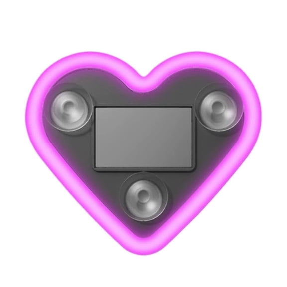 Car Solar Heart LED Light | Solar-Powered Romantic Ambient Lamp | IP65 Waterproof for Car Windows | Multiple Colors & Light Modes | Tool-Free Suction Cup Installation