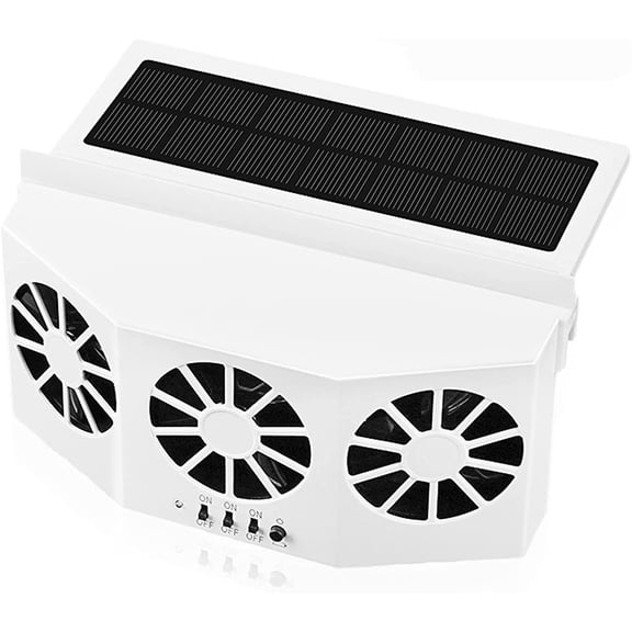 Car Solar Powered Window Exhaust Fan,Car Air Purifier,Car Solar Power Air Vent Radiator Fans for Backseat or Frontseat