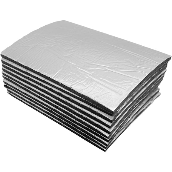 Car Sound Deadening Mat, 10PCS Car Heat Insulation Mat Thick Deadening Mats with Adhesive Backing for Automotive Trunks, Hoods, Doors
