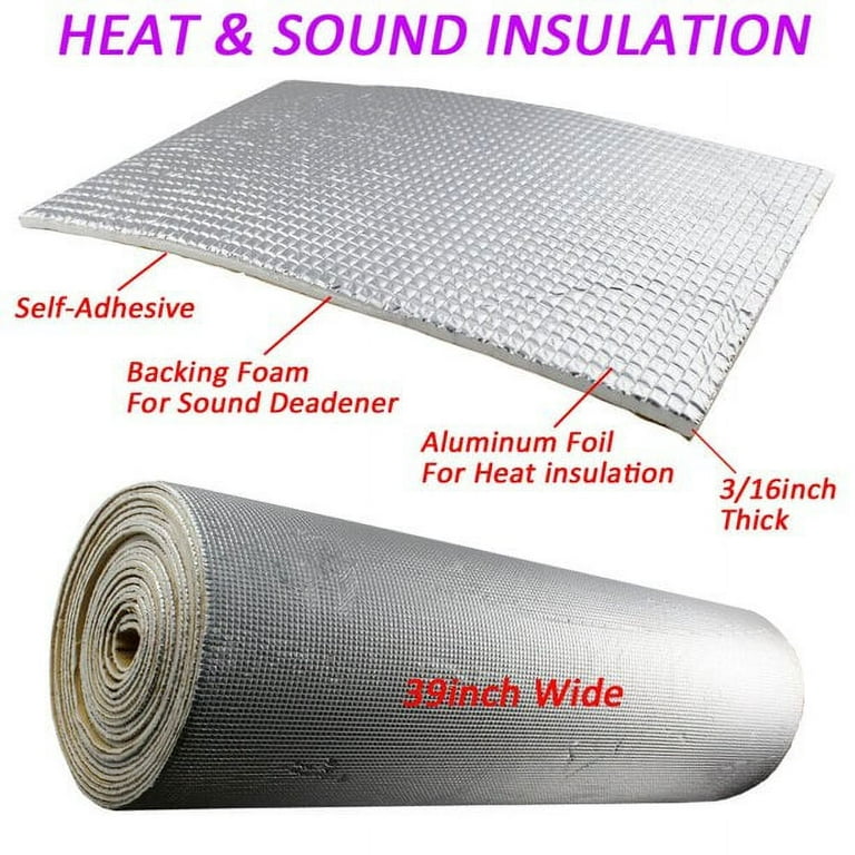 Car Sound Deadener Heat Shield Insulation Mat For Roof Firewall