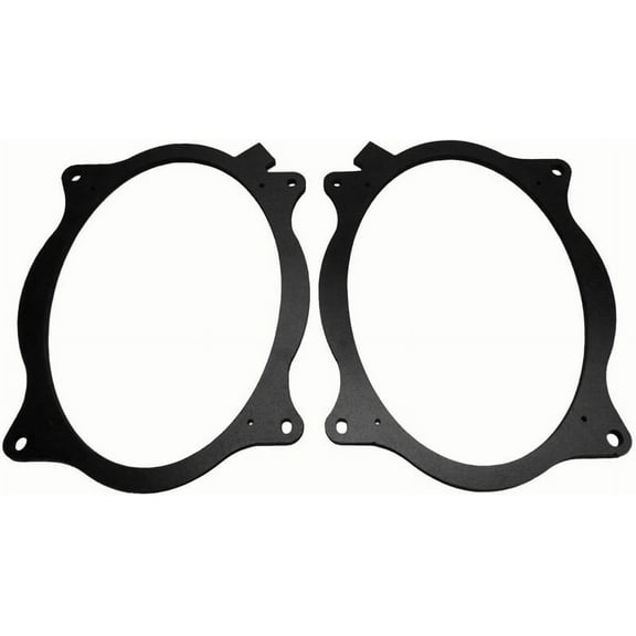 Car Speaker Adapters High Efficient Car Speakers, PVC Plastic Black, 6" x 9"