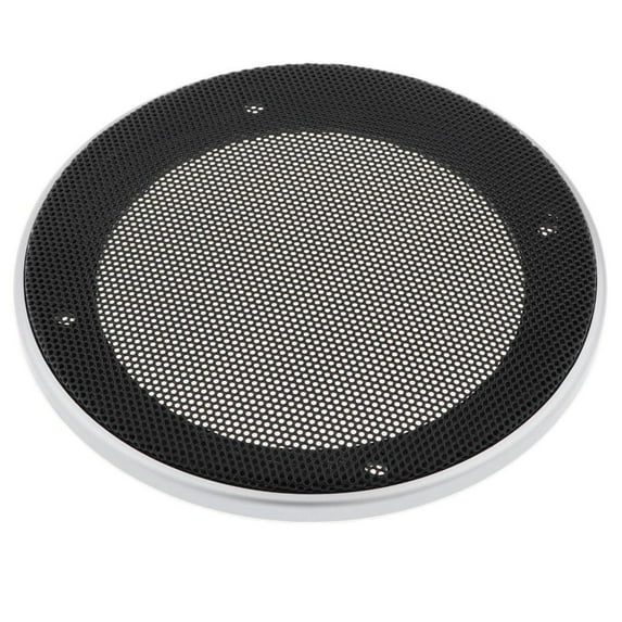 Car Speaker Grills Cover Steel Mesh Protective Case with 4 Pieces Screws for Speaker Mounting inch, as described