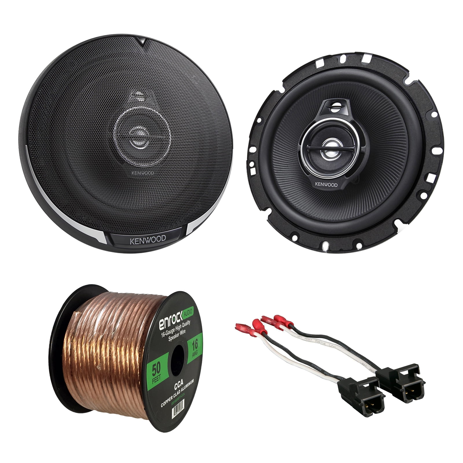 Car Speaker Package Of 2x Kenwood KFC1795PS 660Watt 63/4" Inch Flush