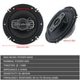 Car Speakers,6 Inch Car Max 4 Way 600 Max 4 Pair 6 Inch One Pair 6 Door