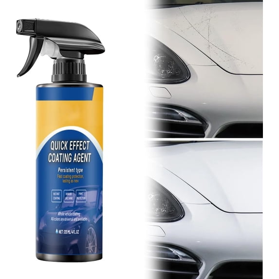Car Spray,Advanced Quick-acting Coating Agent Spray, 2025 New Sprays, Quick Effect Agent, Quickly Coat Wax, Polish Spray Waterless Wash Oil Film Emulsion Glass Cleaner