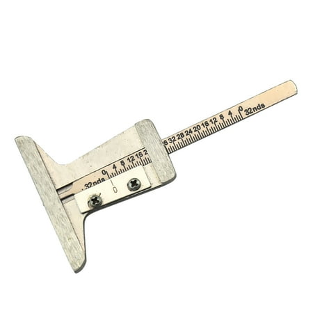 Car Stainless 0~32ndsTyre Tire Tread Depth Gauge Caliper Measure Tool