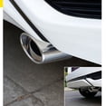 thumbnail image 1 of Car Stainless Steel Bright Silver Straight Exhaust Tail Throat Round Tube Universal Fits Car Accessories, 1 of 6