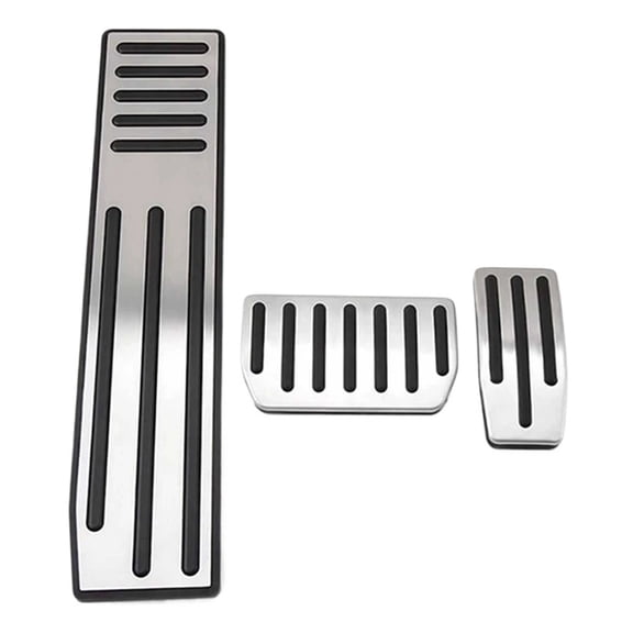 Car Stainless Steel Foot Pedal Pads Cover Brake Accelerator Rest Pedal Non Drill Replacement Parts For Tesla Model X Model S