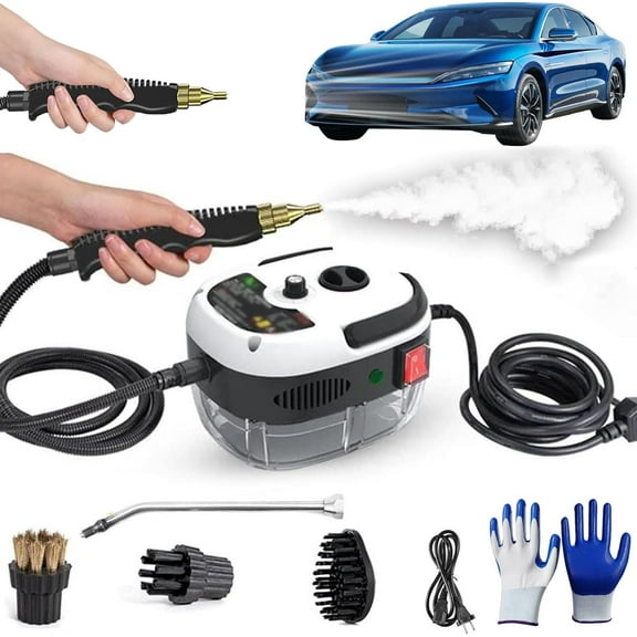 Car Steam Cleaner 2500w High-Temp Portable Machine, Steam Cleaner, 2500w Handheld High-Temperature Pressurized SteamCleaner, With Gloves, For Home, Auto Detailing