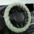 thumbnail image 1 of Car Steering Wheel Cover, Yannianjz Plush Steering Wheel Cover, Soft Fluffy Car Steering Wheel Protector, Non-Slip Winter Warm Cover, Universal Fit 14-15 Inch, Elegant Interior Car Accessory, 1 of 9