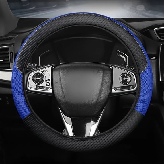 Car Steering Wheel Cover, Anti-Slip Steering Wheel Wrap, Sports Car Steering Cover, Universal 36-40cm Wheel, Wear-Resistant Steering Cover, All Season Car Interior Accessory