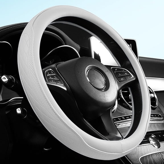Car Steering Wheel Cover Anti Slip Thin Silicone Protector Universal Fit for SUV Truck