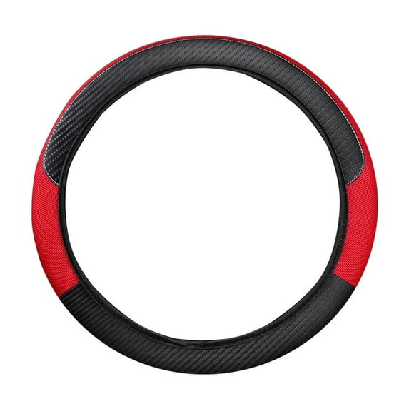 Car Steering Wheel Cover Car Steering Wheel Cover, Non-Slip Thin Grip Sleeve for All Seasons, Sports Design with High-Temperature Resistance, 14.96x14.96x2.36 inches Vehicle Steering Sleeve