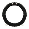 thumbnail image 1 of Car Steering Wheel Cover, Fluffy Soft Plush Cute Steering Wheel Protector with Ears and Expression, for Car,SUV, Elastic & Anti-Slip (Black), 1 of 5
