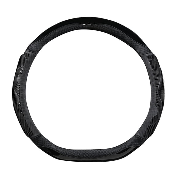 Car Steering Wheel Cover, Honeycomb Pattern Grip Protector, Non Slip Leather Steering Wheel Wrap, Wear Resistant Comfortable Driving Accessory, Universal Fit Car Steering Wheel Cover