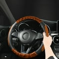 thumbnail image 1 of Car Steering Wheel Cover Steering Wheel Handle Cover Wood Grain Breathable Steering Wheel Cover, 1 of 6