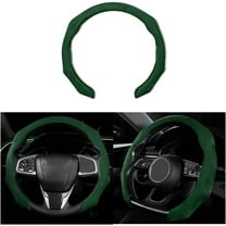Car Steering Wheel Cover, Suede Sport Vehicle Steering Wheel Protector Fitting 15 Inch, Non-Slip Comfortable Automotive Interior Decoration Accessories, Universal for Most Cars