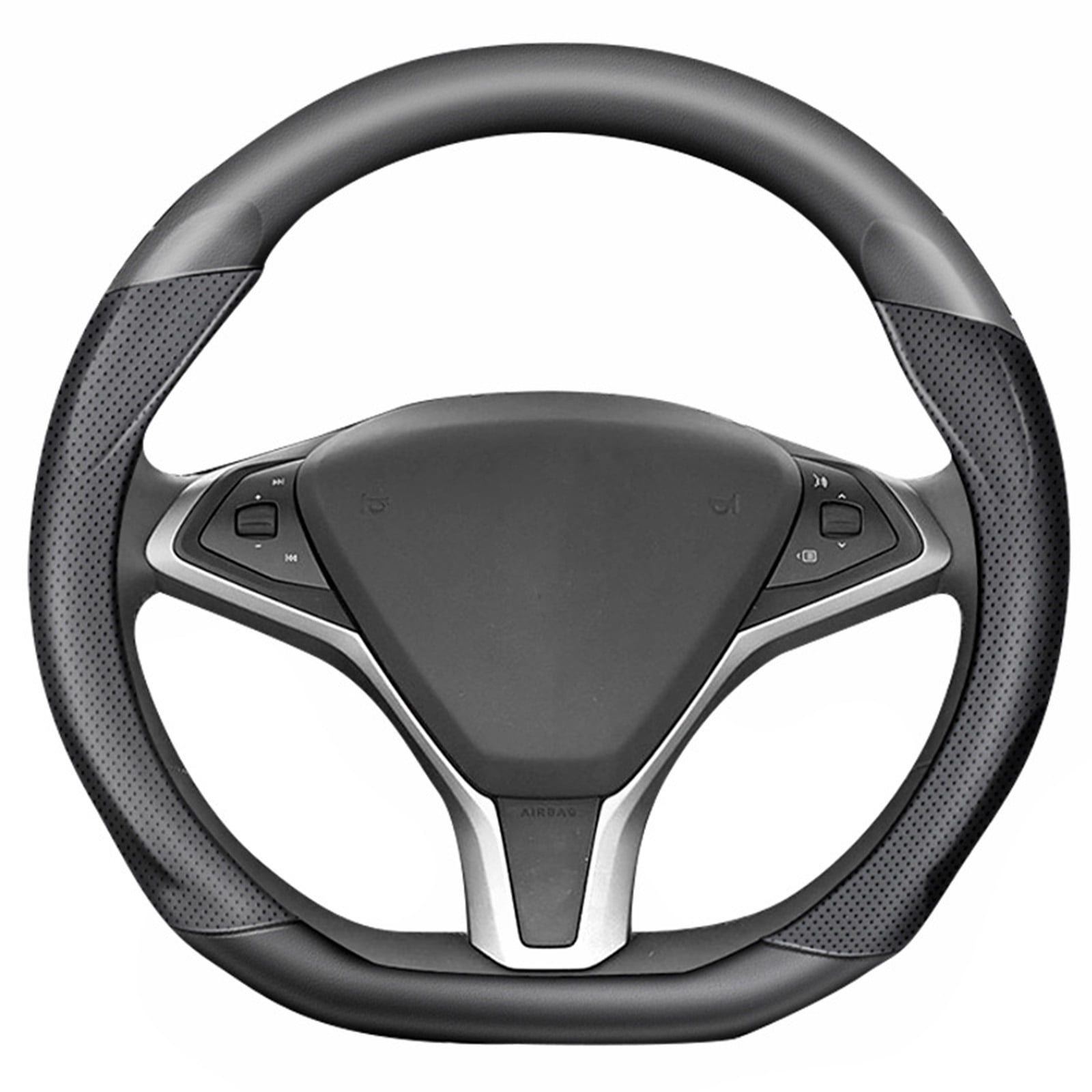 Car Steering Wheel Cover, Wheel Cover Protector, Anti-Slip, Breathable, Full Surround Universal Car Accessory For Tesla Model 3 For Model Y For Model S For Model X-[Type D]Model 3