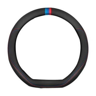 Universal Car Steering Wheel Cover, Carbon Fiber Leather 3d Anti Slip Stylish Car Accessory