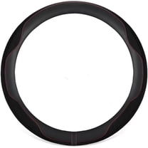 Car Steering Wheel Cover with Ice Silk, Universal 15 Inch Automotive Microfiber Breathable Leather, Anti-Slip, Warm in Winter and Cool in Summer