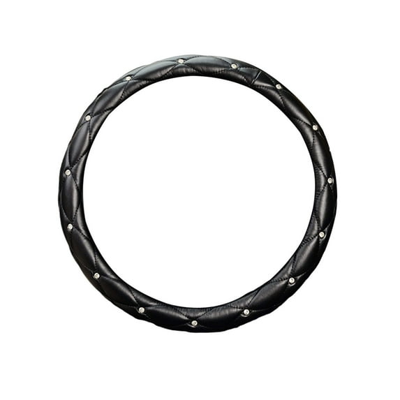 Car Steering Wheel Cover with Studded Grip for Universal Fit, Enhanced Driving Comfort and Control, All-Season Use, Anti-Slip Design, 1 Pack