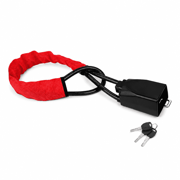 THDFTDT Steering Wheel Lock, Adjustable Anti-Theft Device with 3 Keys, Fits Cars, Trucks, SUVs, Vans & Golf Carts, up to 17 inch