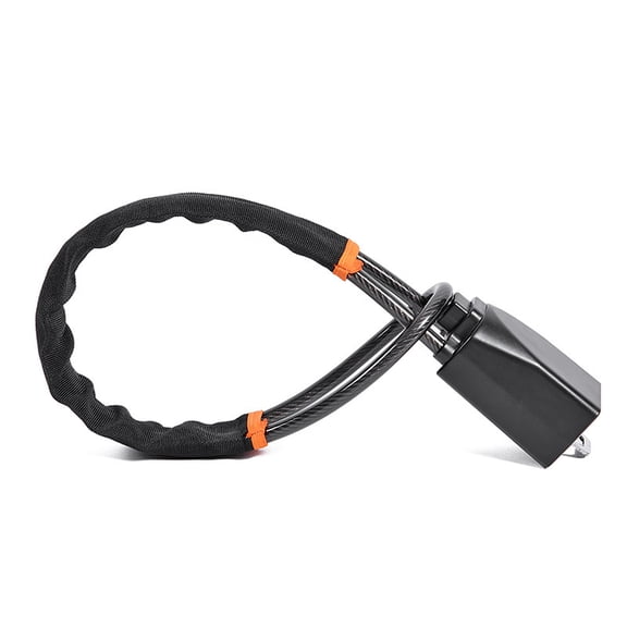 Car Steering Wheel Lock, Seat Belt Lock, Anti-Theft Device, Small and Light-Weight, Multi-Functional, Fit Most Vehicle, SUV, Golf Cart Security (Black)