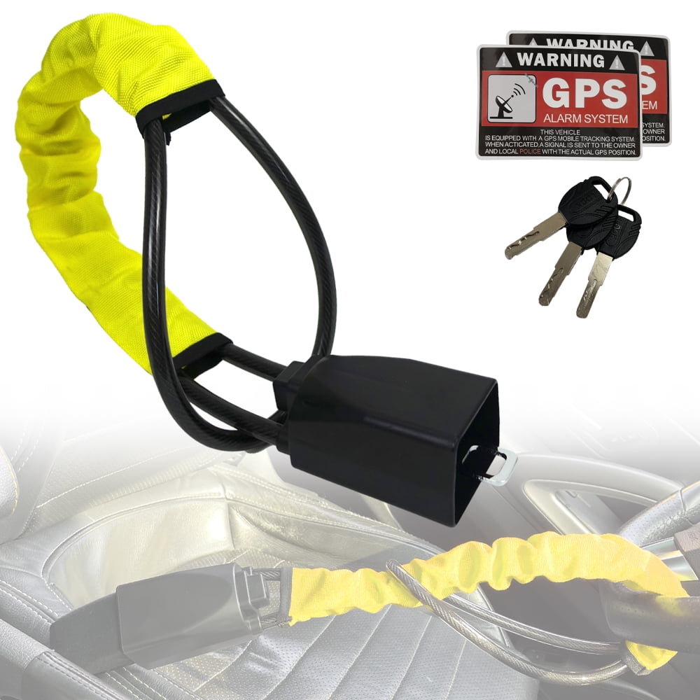 Anti-Theft Car Steering Wheel Lock High Visibility Car Security Lock Seat  Belt Lock Car Accesories