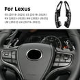 thumbnail image 1 of Car Steering Wheel Paddle Shifter ABS Material for 2018-2025 Lexus ES & 2023-2025 Lexus RX Car Interior Accessories 2pcs, Black Forged Pattern, 1 of 8