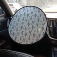 thumbnail image 1 of Car Steering Wheel Sunshade, Efficient Shading Sun Protection Breathable, Universal Fit Hanging Design, for Sedans SUVs MPVs Car Owners Daily Driving, 1 of 6