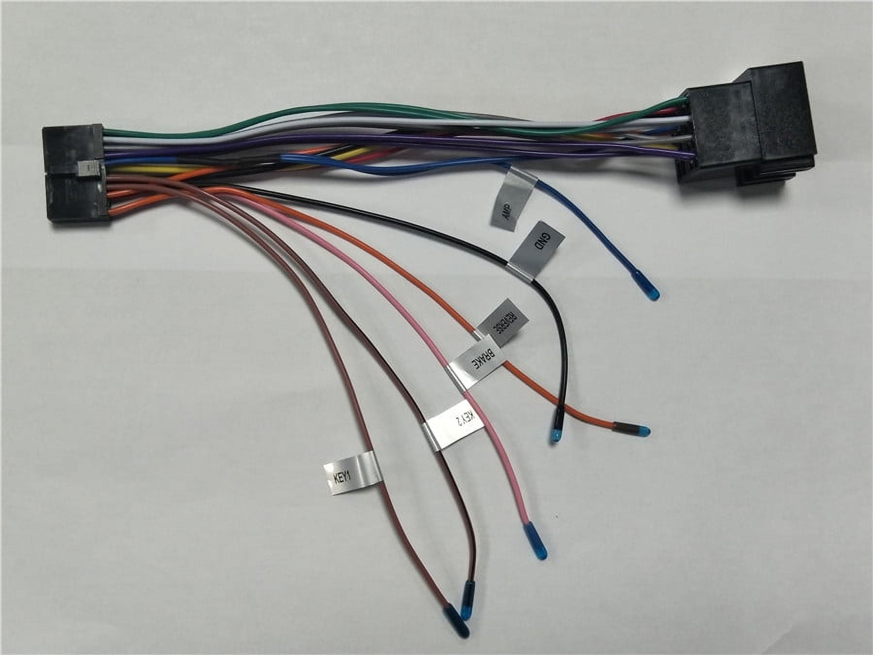 Car Stereo 20 PIN ISO Wiring Harness Connector Adapter for Android 1din or 2din