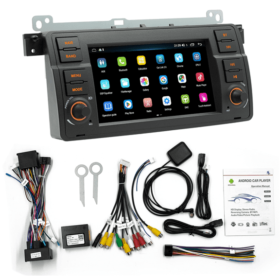 Car Stereo 2GB+32GB Android 15 7in Touchscreen Bluetooth 5.1 for BMW E46 1998-2006 CarPlay Android Auto DAB RDS Radio Steering Wheel Control
