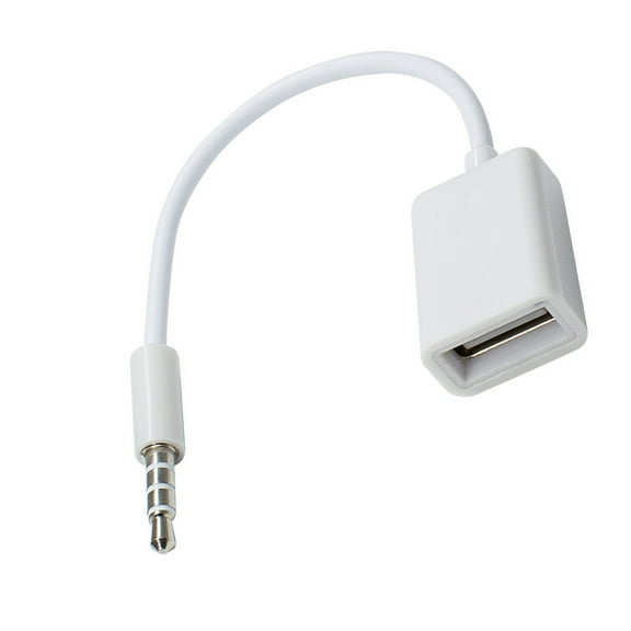 Car Stereo 3.5mm USB Adapter Cable Cord Suitable for Playing MP3 Files Connecting Sound Sources Music Playback