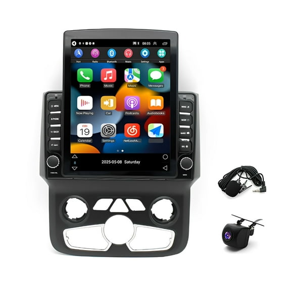 Car Stereo 9.7" Android 13 2GB+32GB GPS Navigation RDS for Ram 2013-2018 with CarPlay Android Auto WiFi Bluetooth SWC Split Screen AHD Backup Camera
