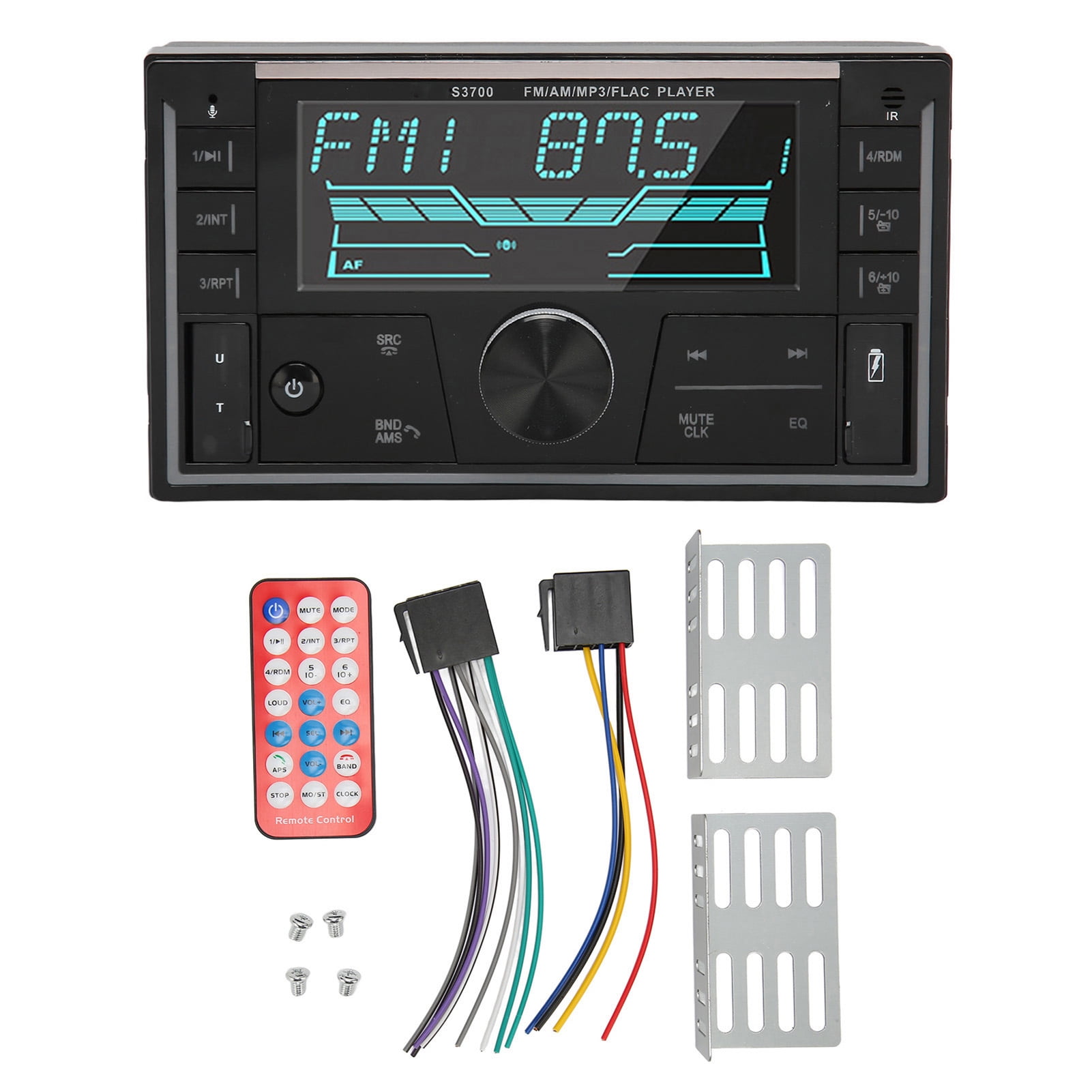 Car Stereo Bluetooth Hands Free Calling Car Audio Player Radio Receiver